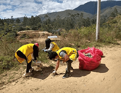 actividades de limpieza  en senderos turísticos 